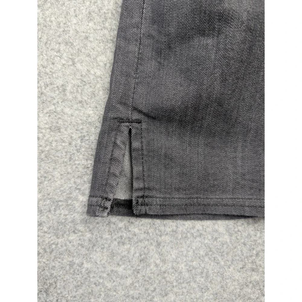 Prana Women Charcoal Gray Organic Cotton Stretch Straight Leg Pants Size 8‎ RG